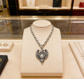 Gucci Anger Forest Interlocking G Antiqued Chain Necklace - album image 1