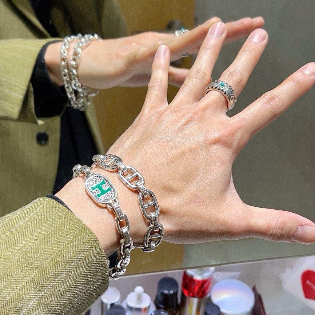 Hermès Silver-Tone Large Anchor-Link Bracelet - album image 3
