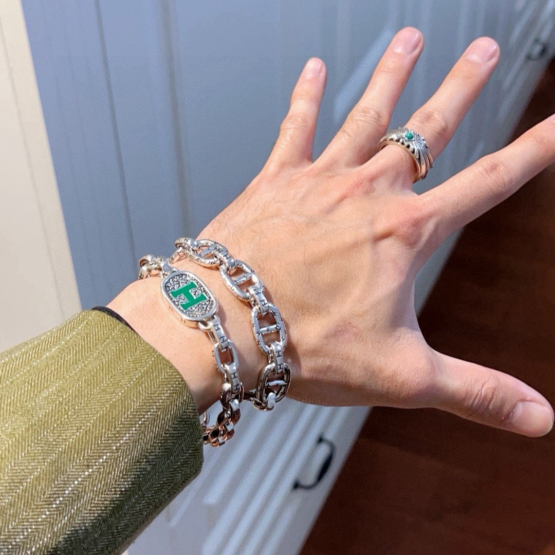Hermès Silver-Tone Large Anchor-Link Bracelet - album image 6