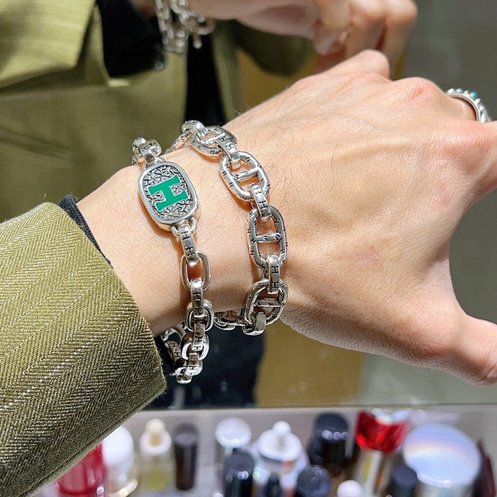 Hermès Silver-Tone Large Anchor-Link Bracelet - album image 7