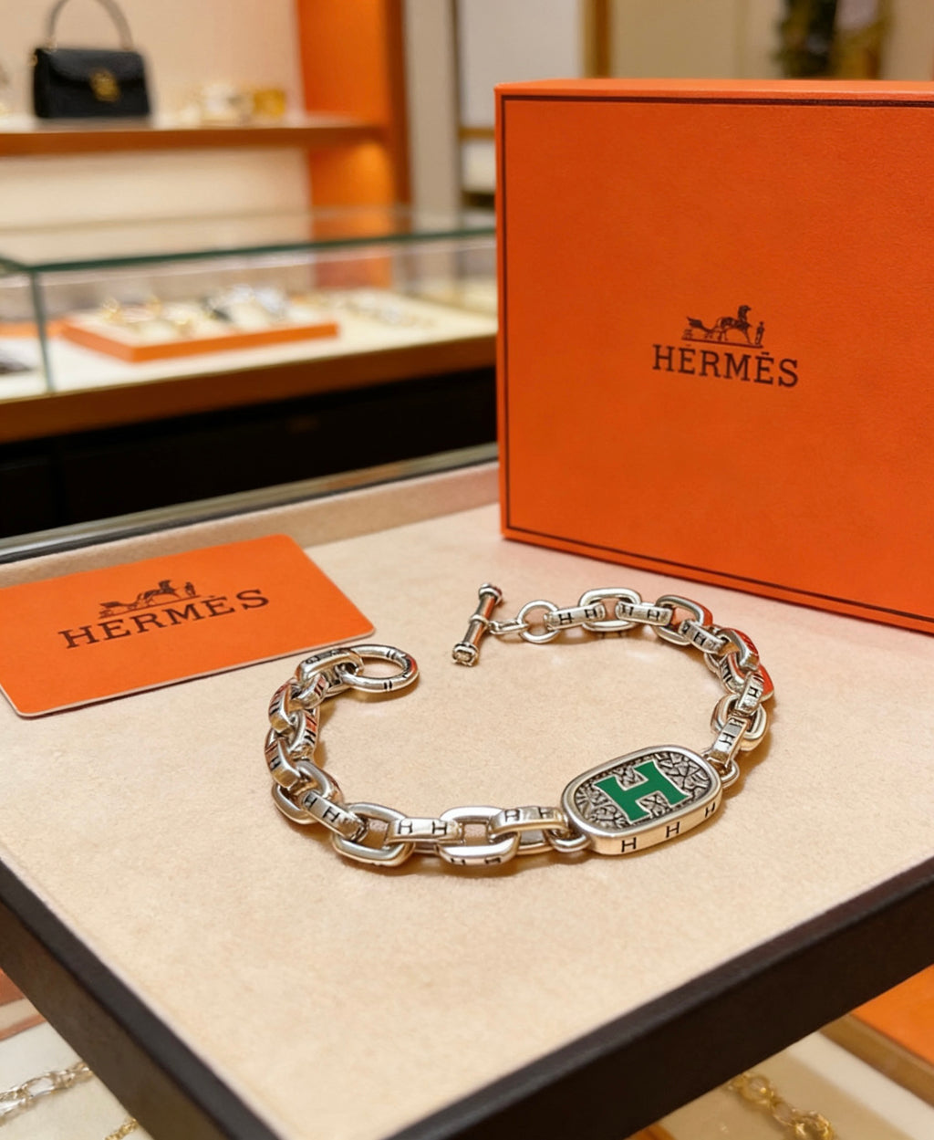 Hermès Silver-Tone Large Anchor-Link Bracelet - album image 1