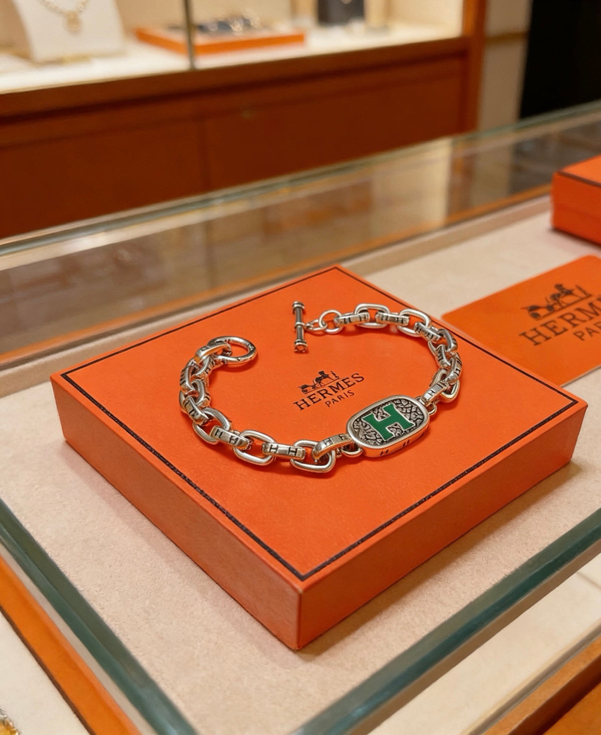 Hermès Silver-Tone Large Anchor-Link Bracelet - album image 5
