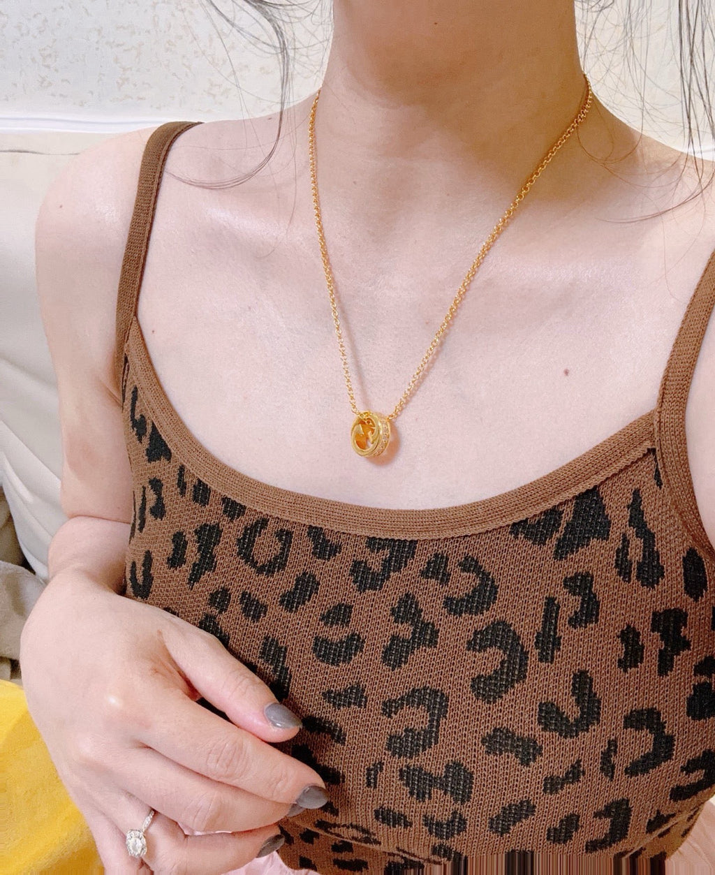 Gucci Anger Forest Interlocking G Antiqued Chain Necklace - album image 9