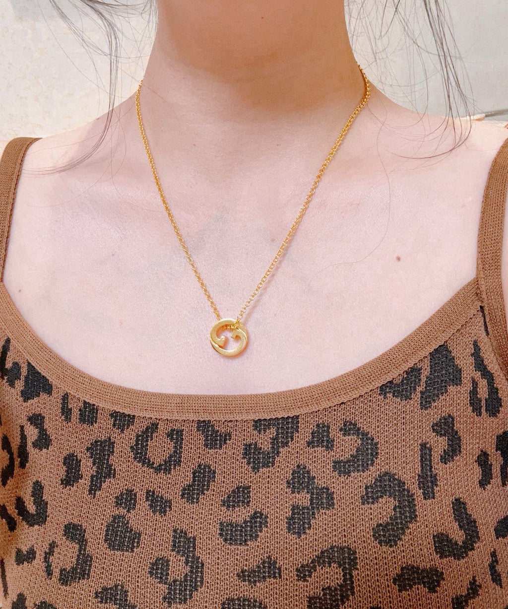 Gucci Anger Forest Interlocking G Antiqued Chain Necklace - album image 6