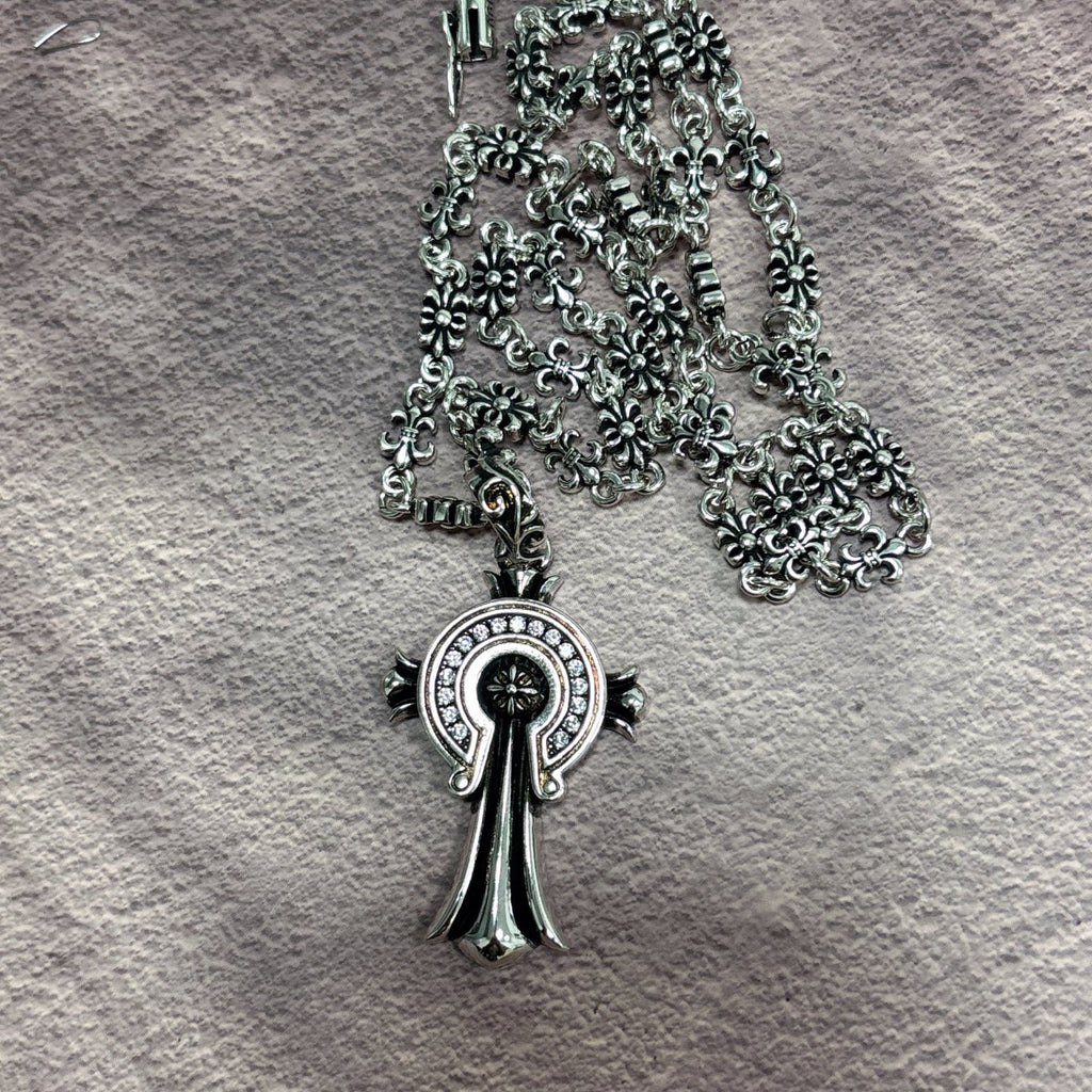 Chrome Hearts Colored Accent Fleur Pendant Necklace - album image 3