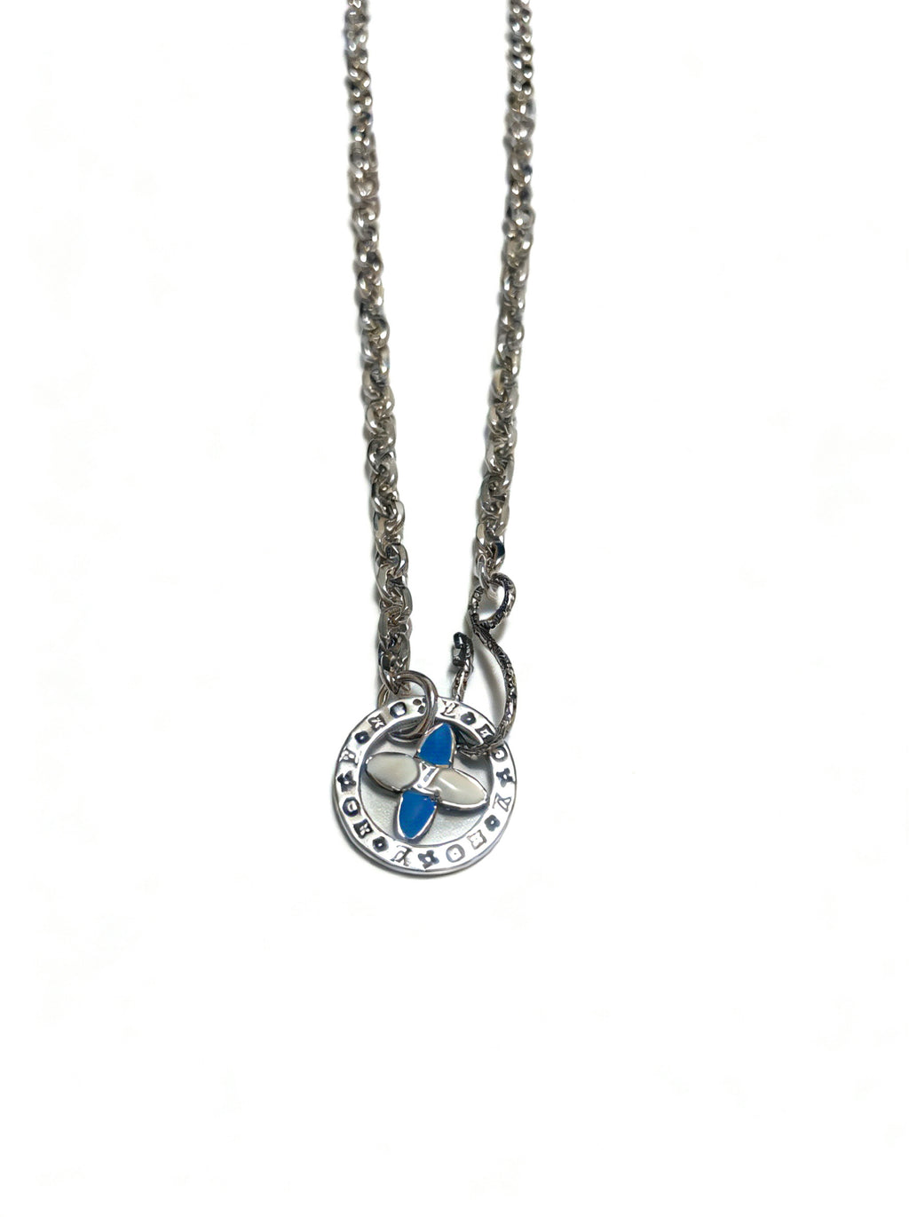 Louis Vuitton Silver-Tone Antiqued Chain Necklace - album image 3