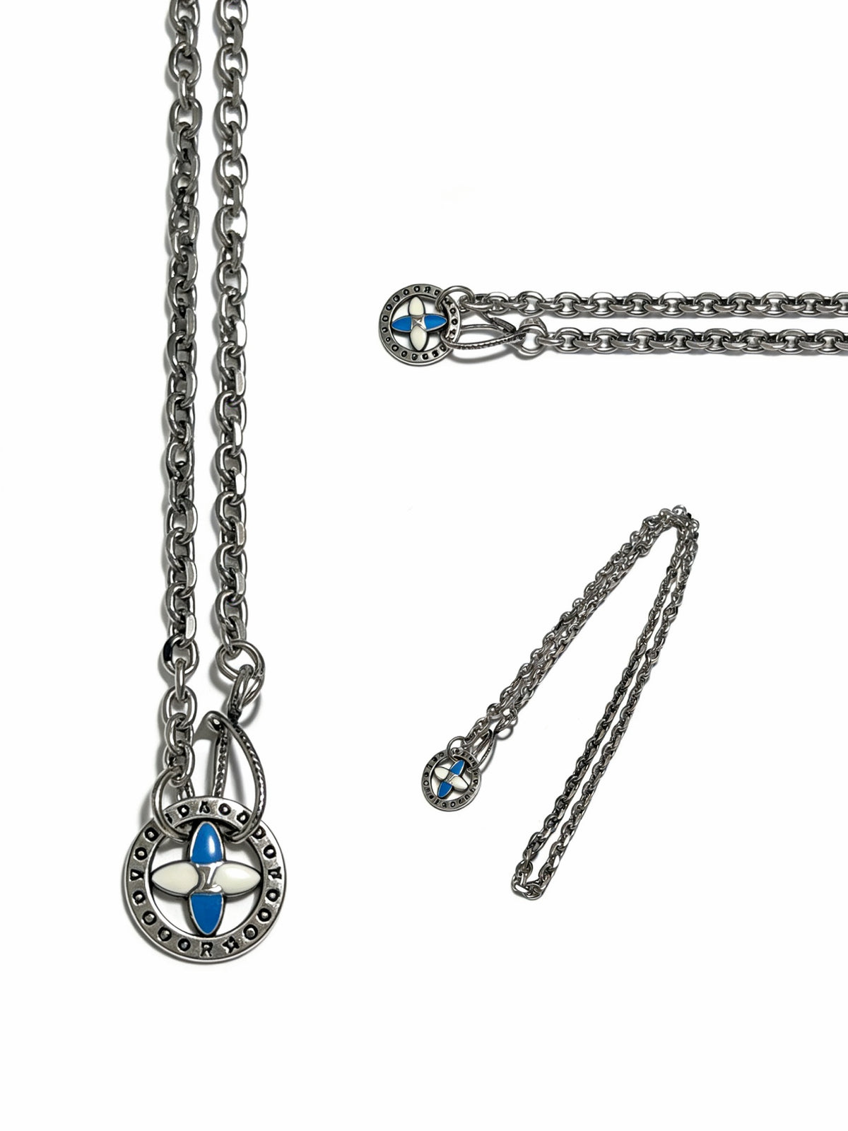 Louis Vuitton Silver-Tone Antiqued Chain Necklace - album image 2
