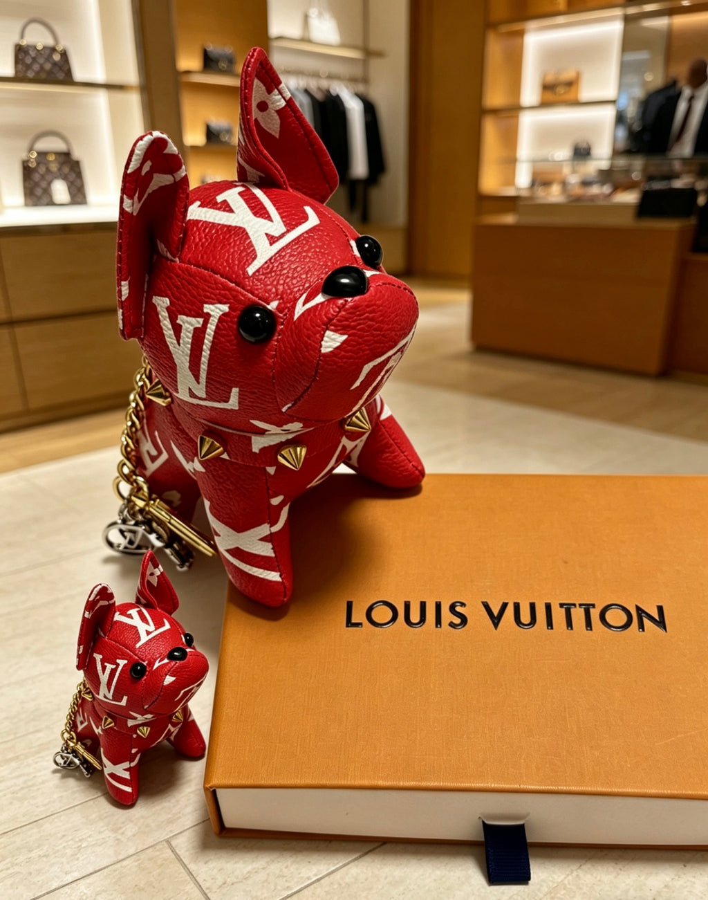 Louis Vuitton Red Monogram Animal Keychain - album image 4