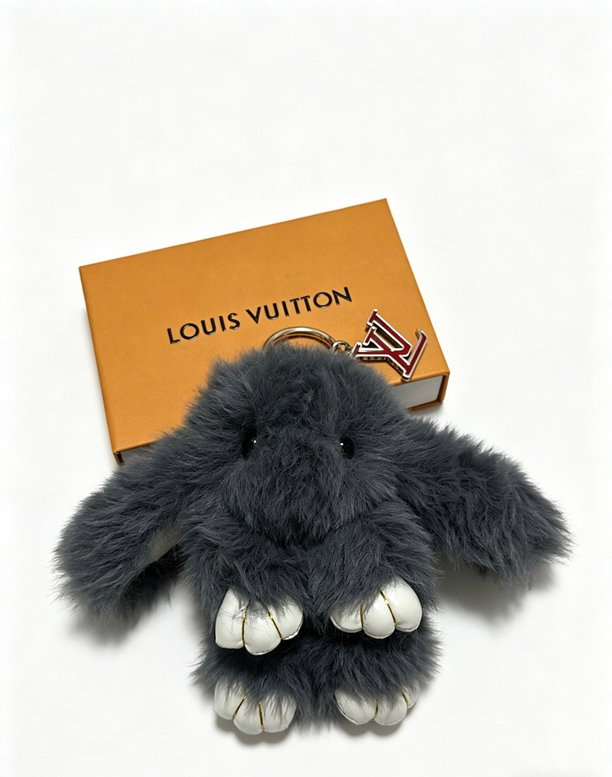 Louis Vuitton Black Furry Character Bag Charm - album image 2