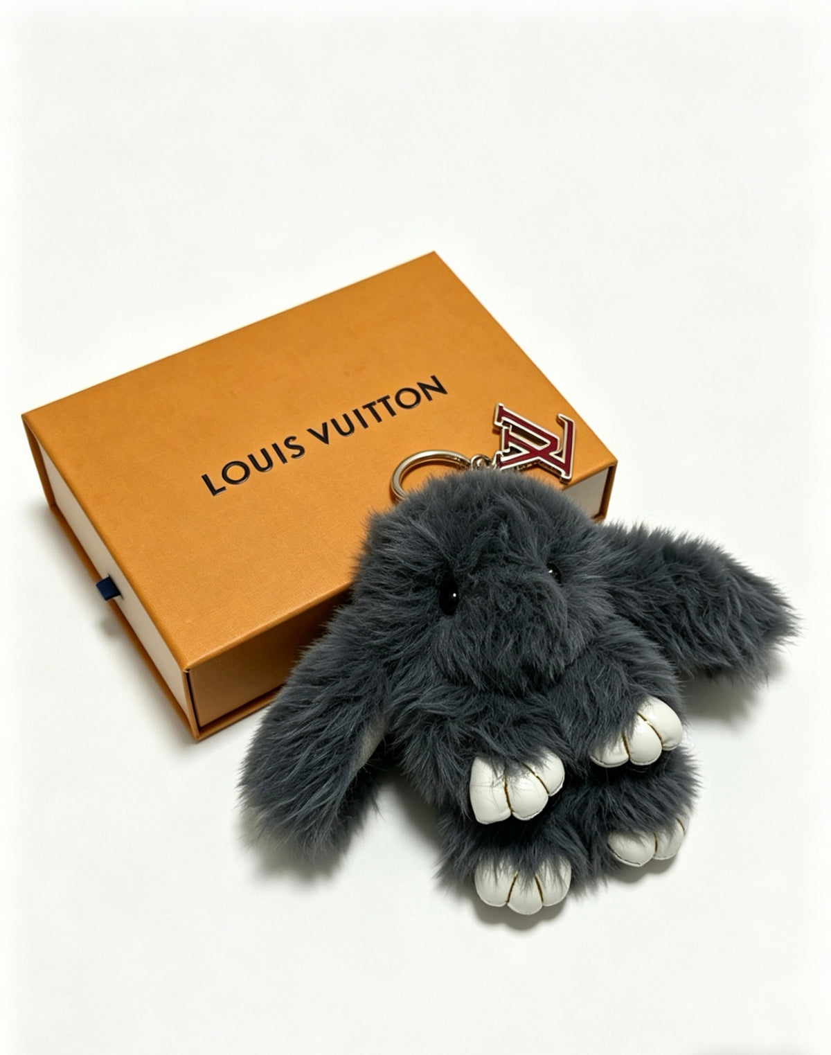 Louis Vuitton Black Furry Character Bag Charm - album image 3