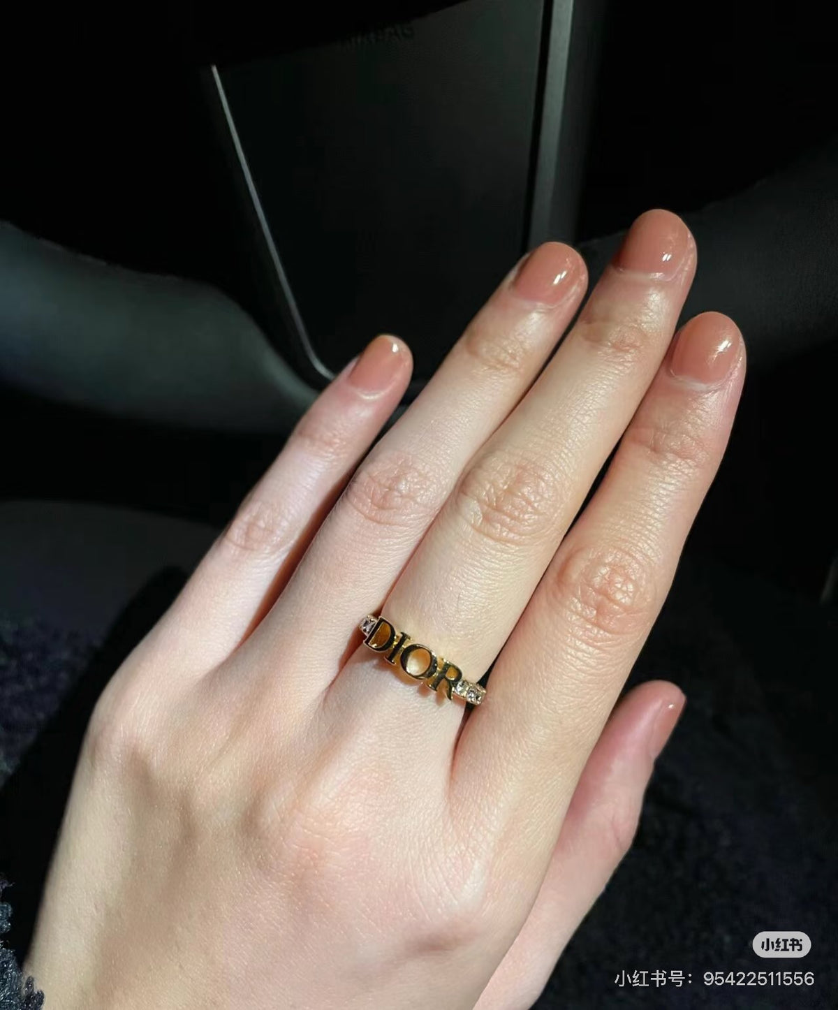 Dior Polished Sculptural Band Ring - product image 2