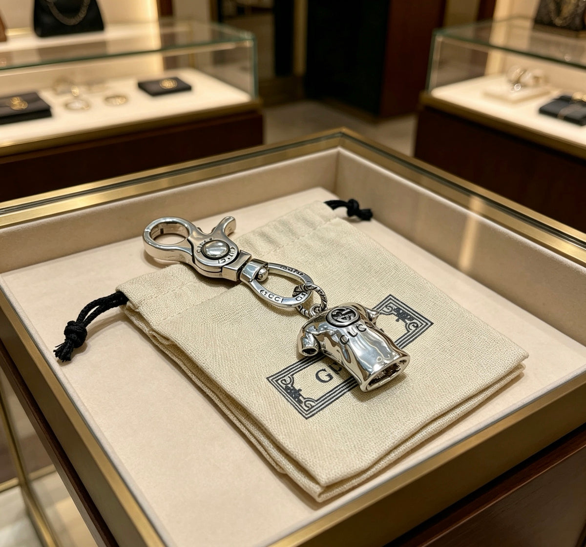 Gucci Anger Forest Interlocking G Key Keychain - album image 3