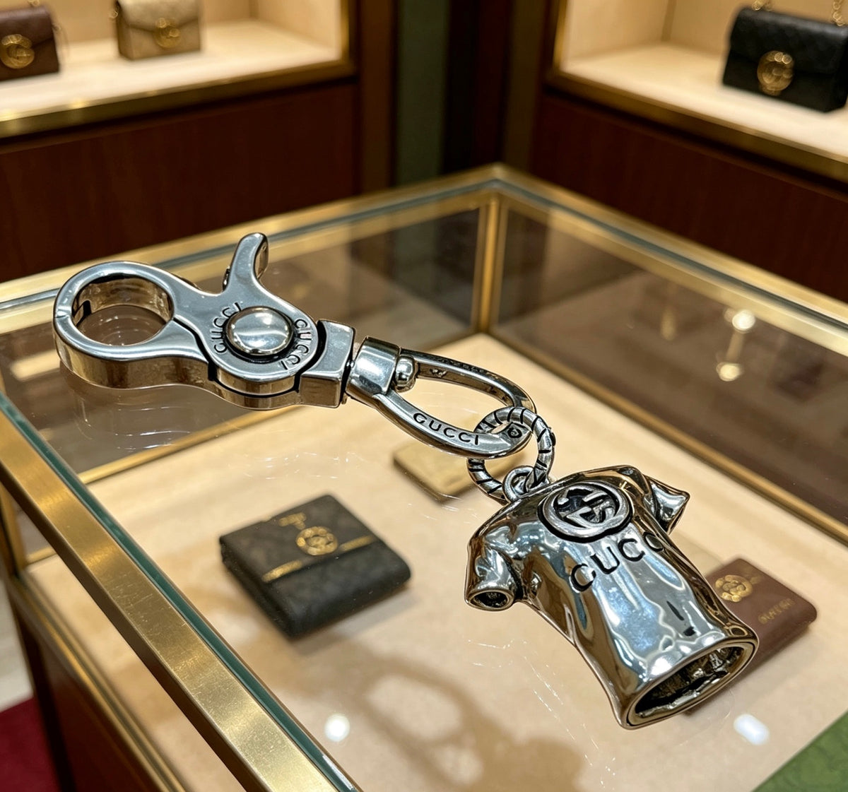 Gucci Anger Forest Interlocking G Key Keychain - album image 1