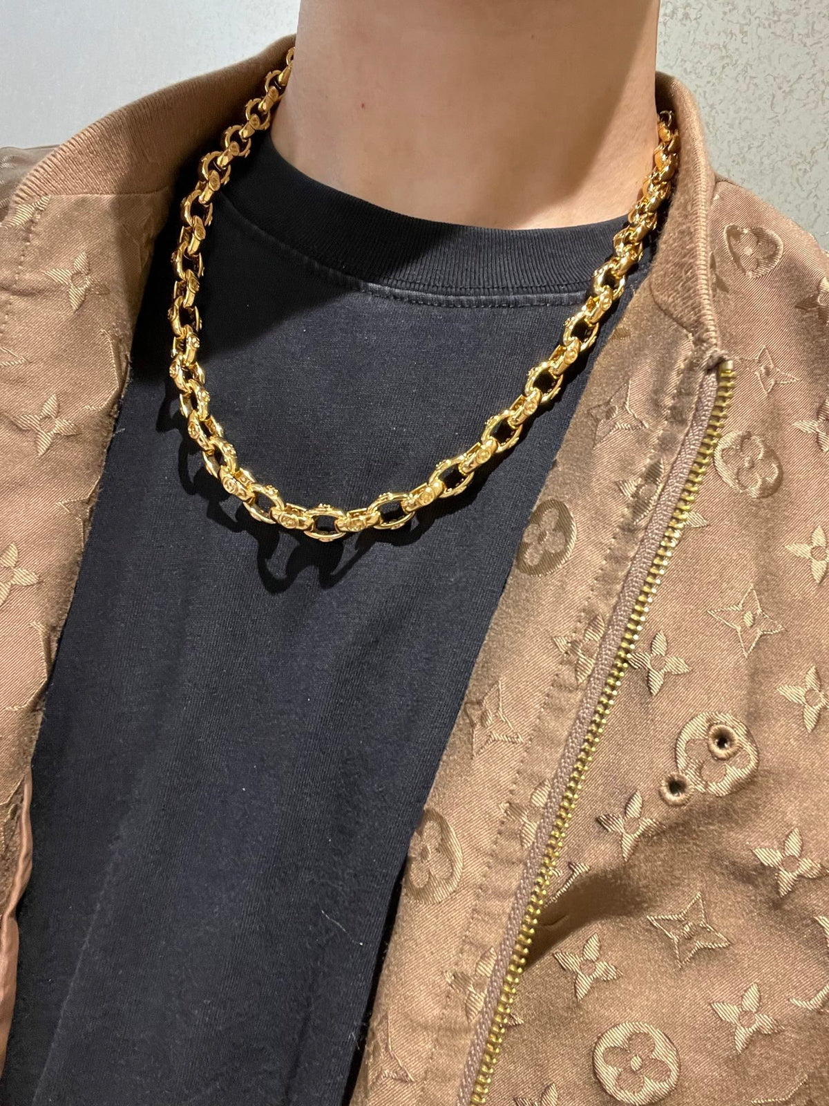 Gucci Anger Forest Interlocking G Antiqued Chain Necklace - album image 6