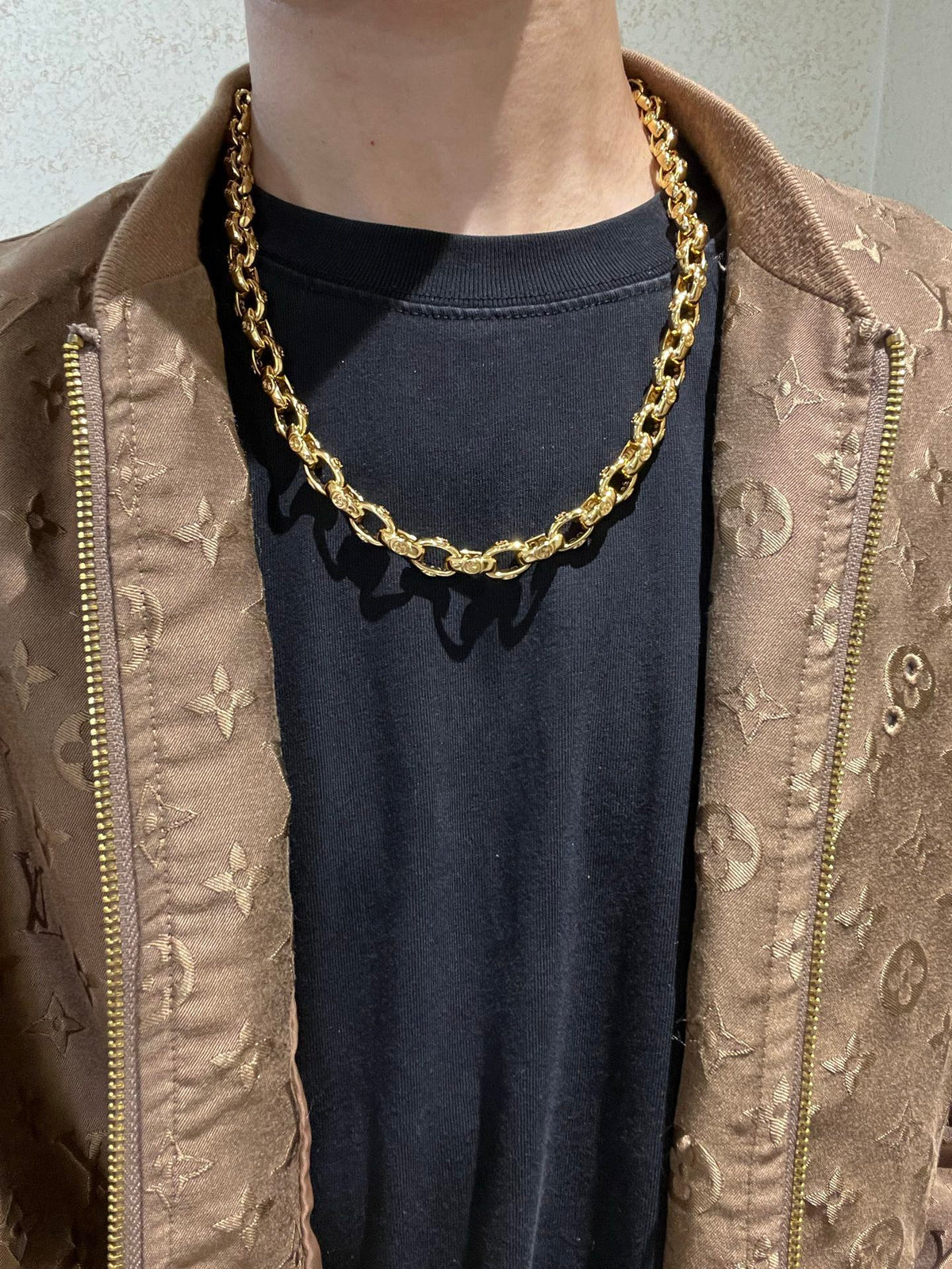 Gucci Anger Forest Interlocking G Antiqued Chain Necklace - album image 9