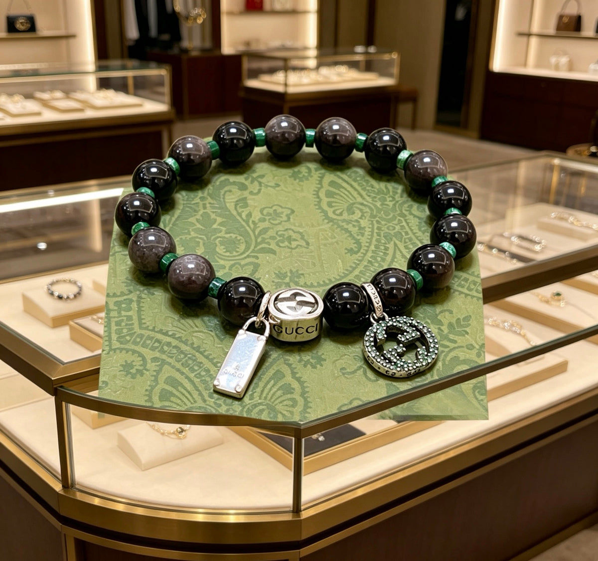 Gucci Stone Bead Antiqued Bracelet - album image 9