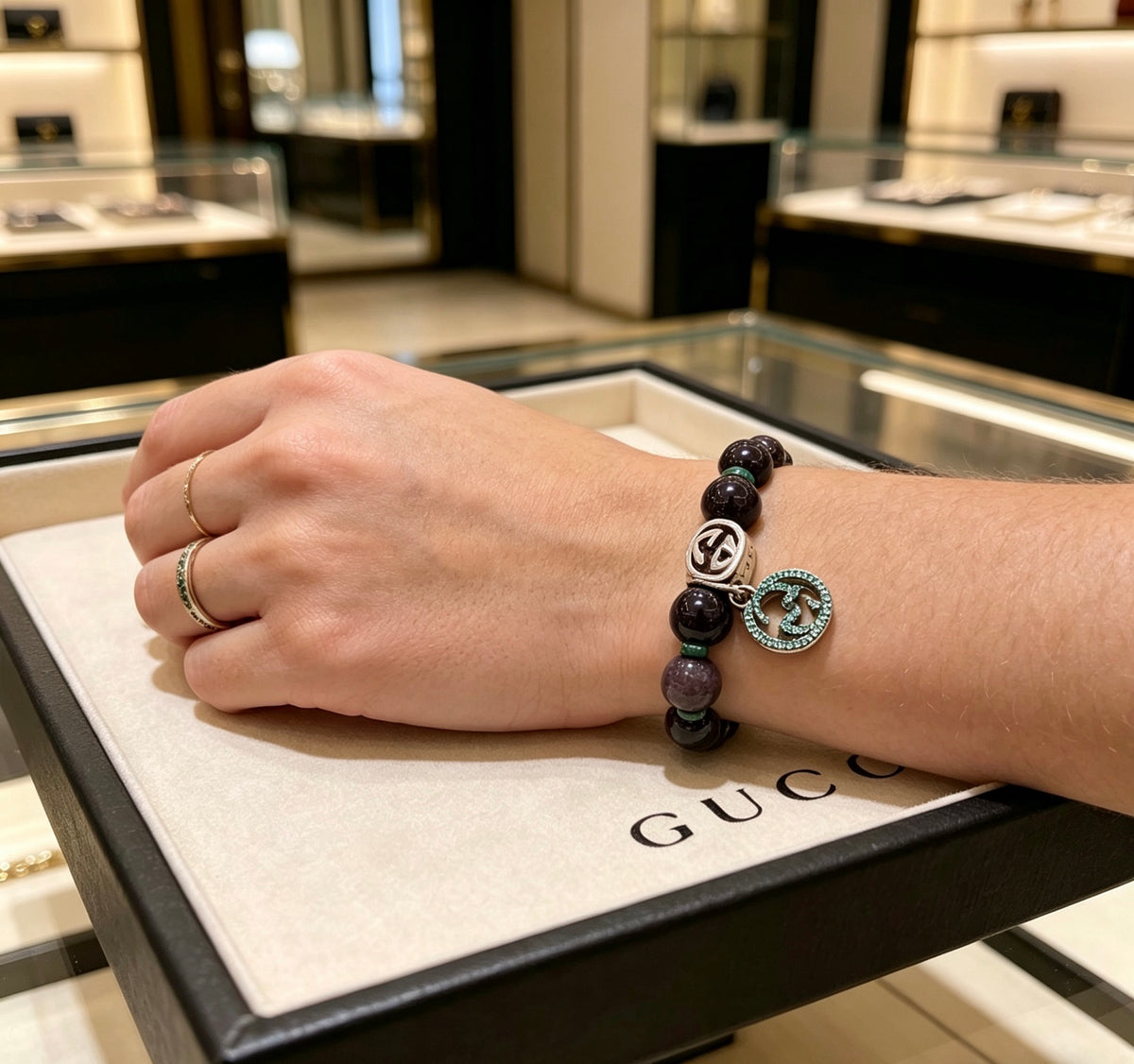 Gucci Stone Bead Antiqued Bracelet - album image 8