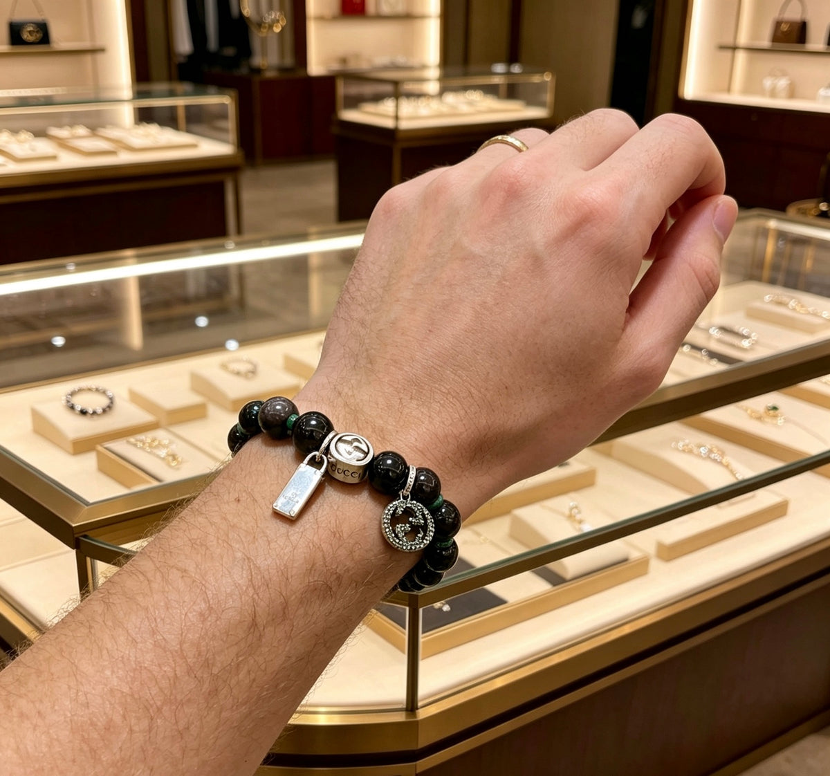 Gucci Stone Bead Antiqued Bracelet - album image 6