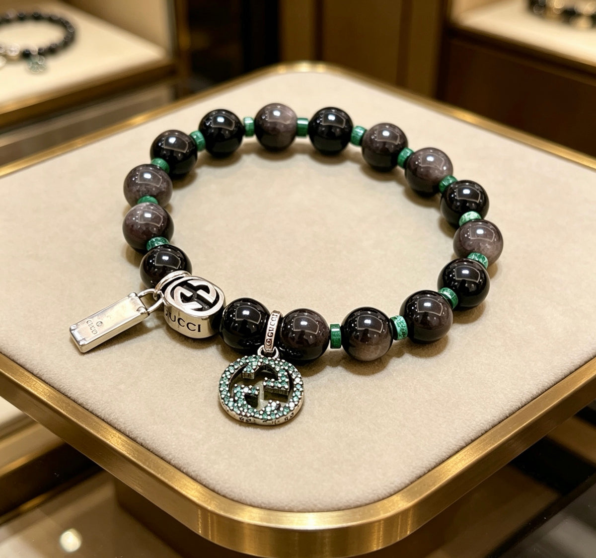 Gucci Stone Bead Antiqued Bracelet - album image 1