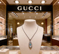Gucci Anger Forest Interlocking G Antique Silver-Tone Silver-Tone Antiqued Chain Necklace - album image 1
