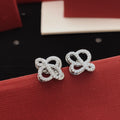 Loewe Silver-Tone Crystal Loop Stud Earrings - product image 1