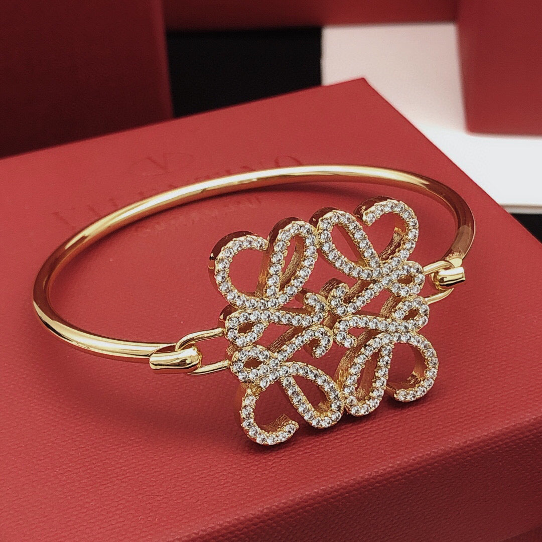 Loewe Crystal Anagram Open Bangle - product image 1