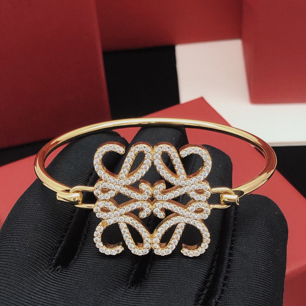 Loewe Crystal Anagram Open Bangle - product image 6
