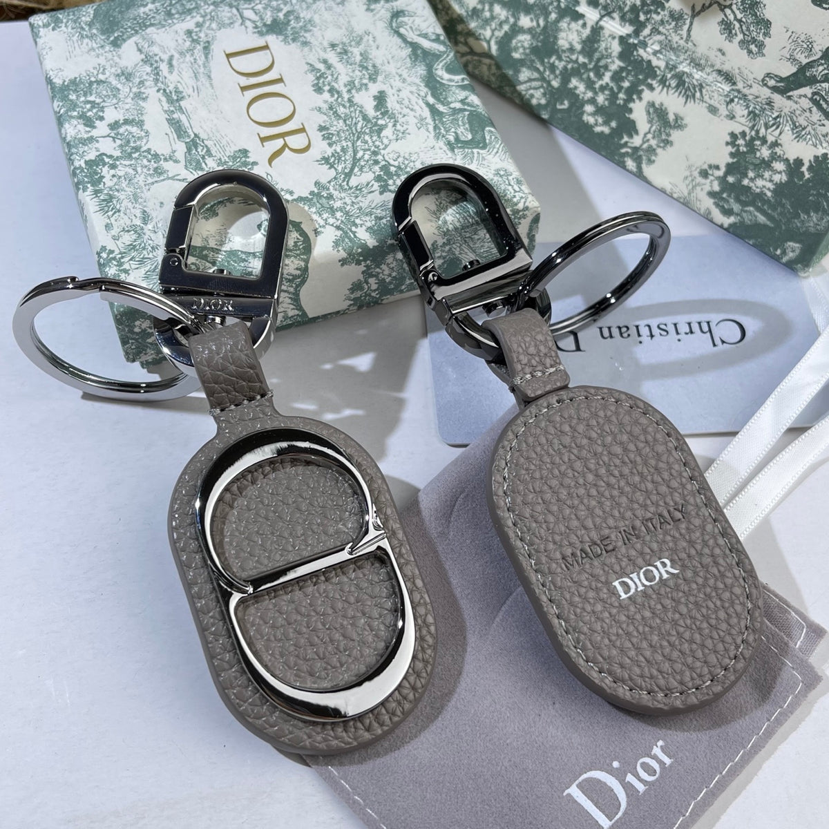 Dior Oblique Oval Keychain - product image 10