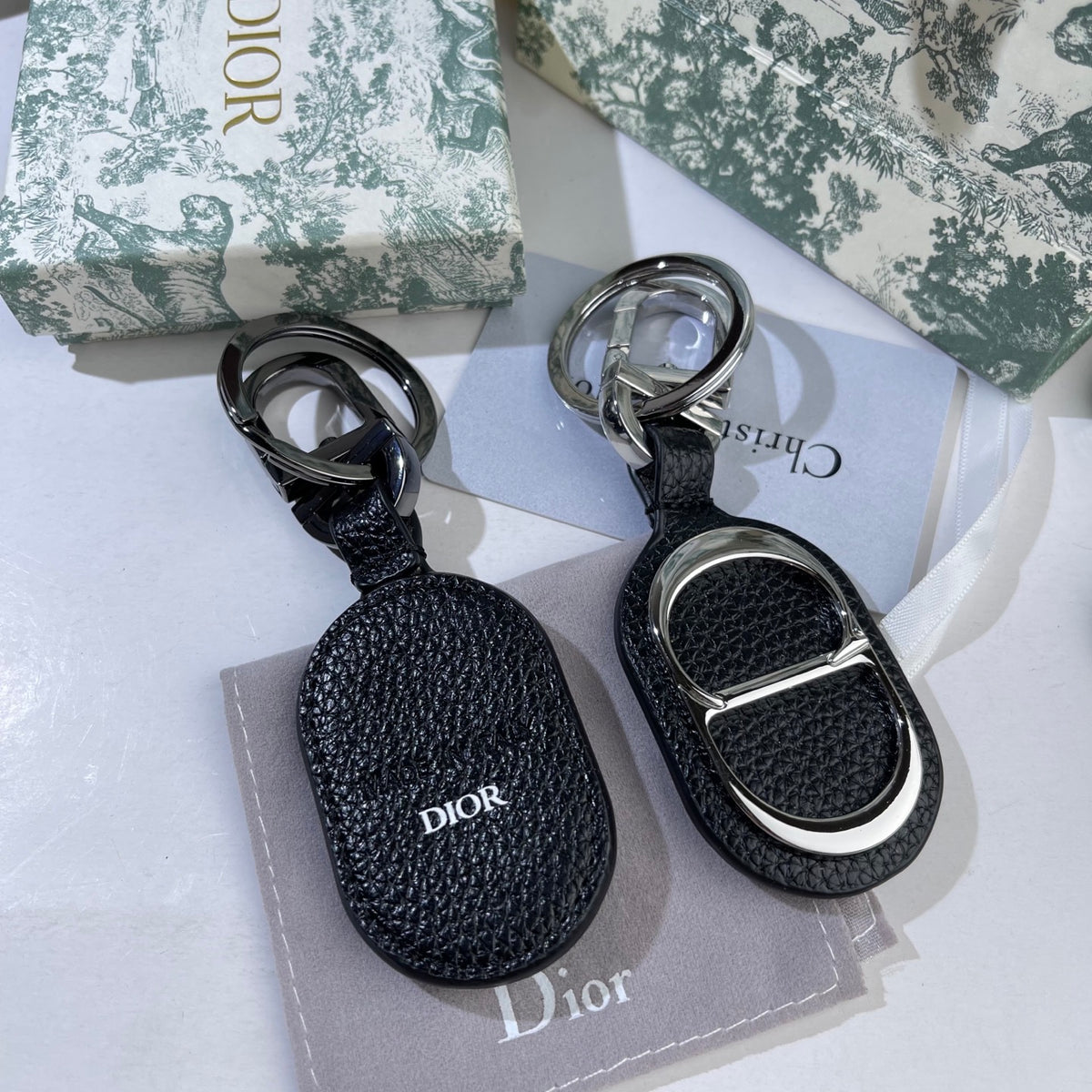 Dior Oblique Oval Keychain - product image 7