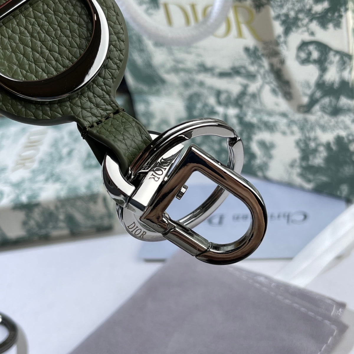 Dior Oblique Oval Keychain - product image 5
