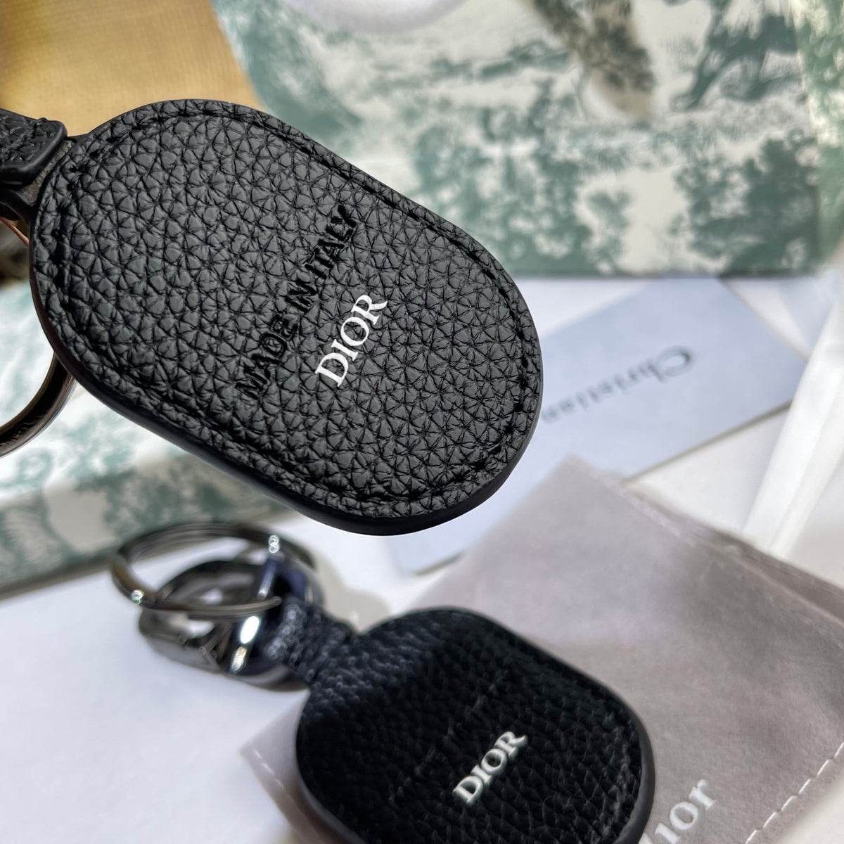 Dior Oblique Oval Keychain - product image 8