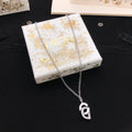 Dior Silver-Tone Vertical CD Necklace - product image 1