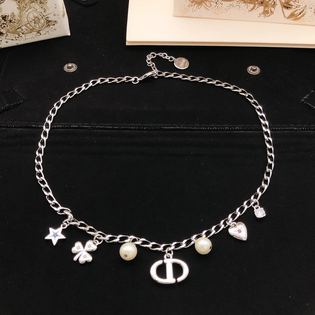 Dior Mixed Pearl-Look Clover Necklace - product image 5