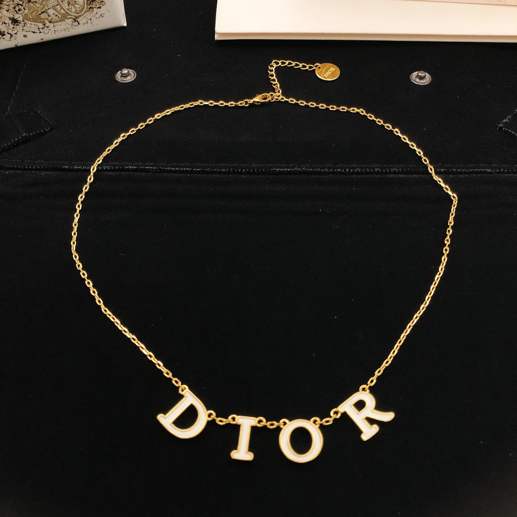 Dior Gold-Tone Spaced Letter Necklace - product image 4