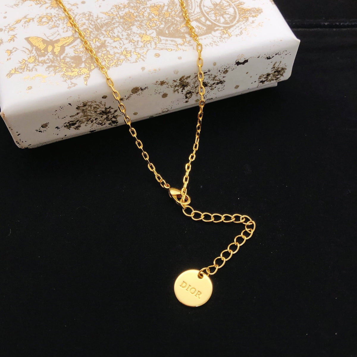 Dior Gold-Tone Spaced Letter Necklace - product image 5