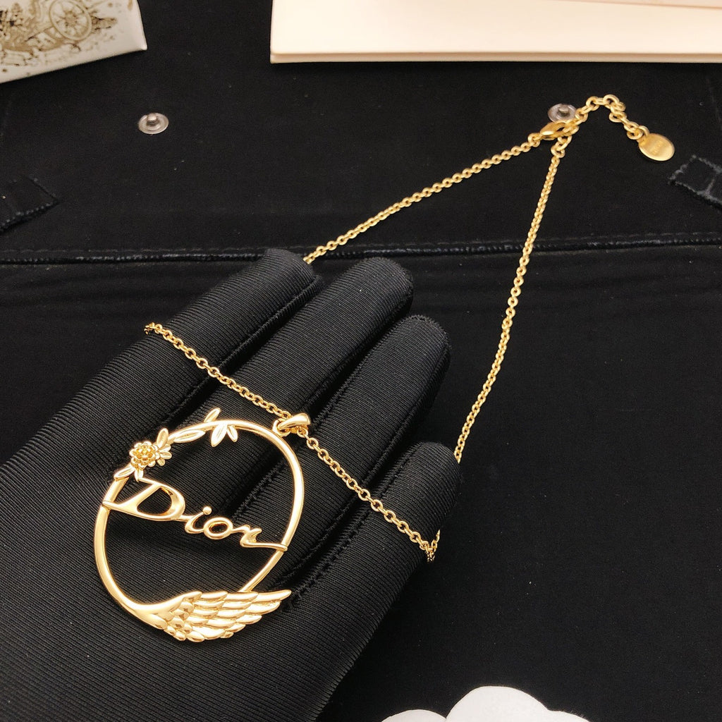Dior Open Circle Script Necklace - product image 3