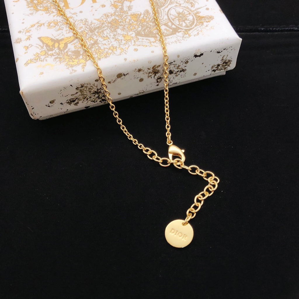 Dior Open Circle Script Necklace - product image 5