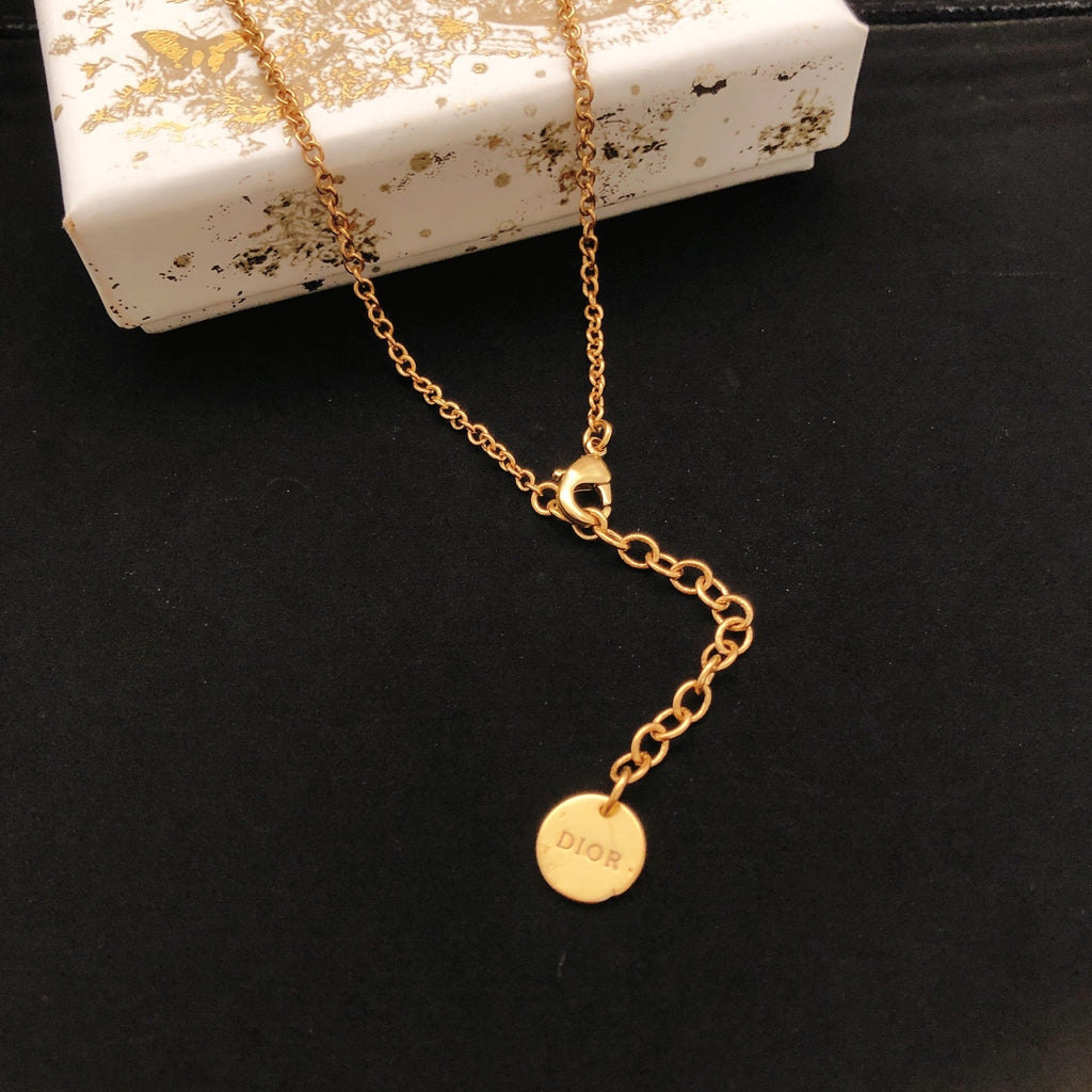 Dior Heart Outline Letter Necklace - product image 2