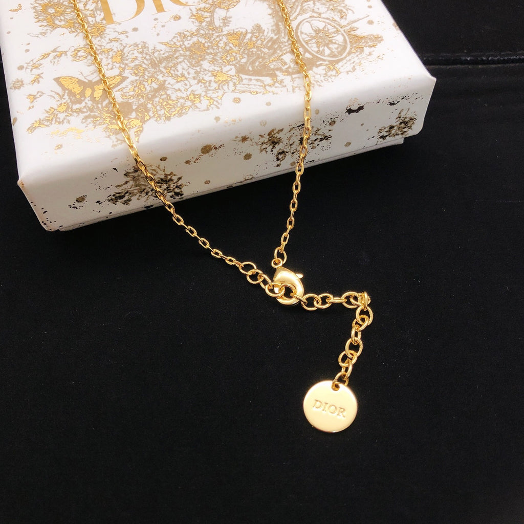 Dior Pink Medallion Pendant Necklace - product image 2
