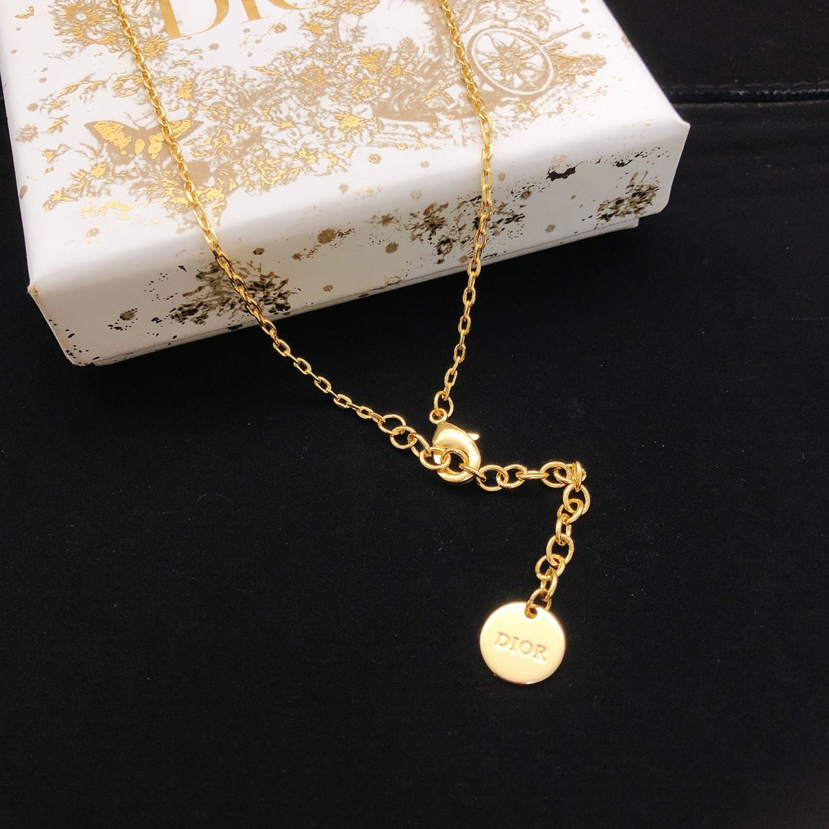 Dior Pink Medallion Pendant Necklace - product image 2