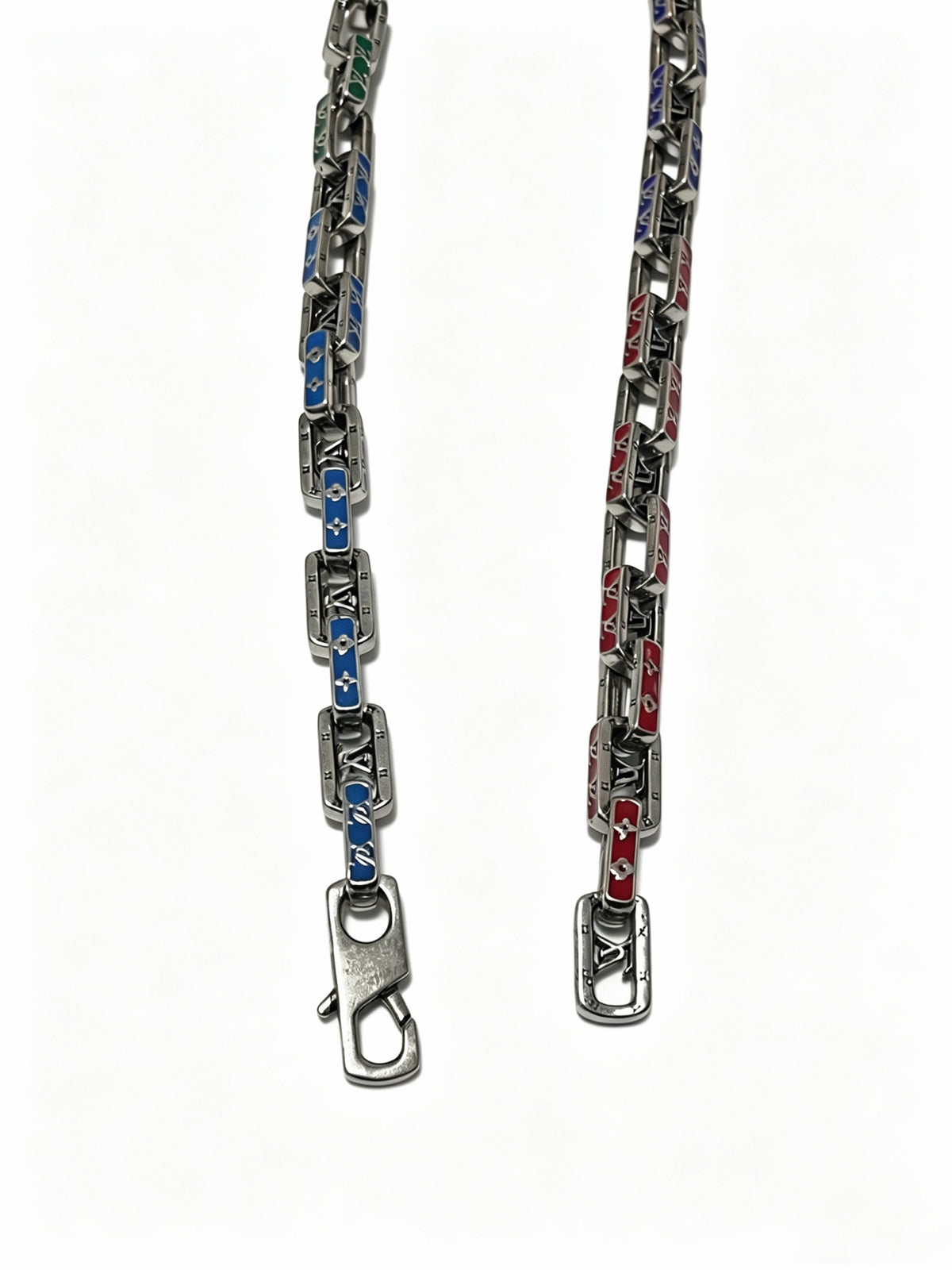 Louis Vuitton Silver-Tone Antiqued Chain Necklace - album image 4