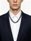Louis Vuitton Silver-Tone Antiqued Chain Necklace - album image 1