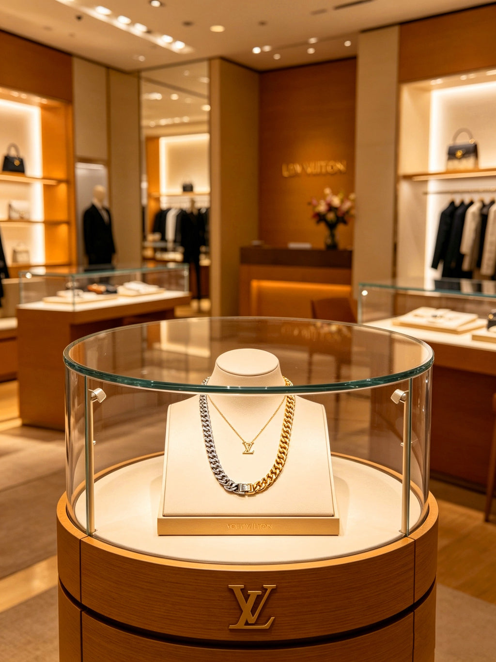 Louis Vuitton Silver-Tone Antiqued Chain Necklace - album image 7