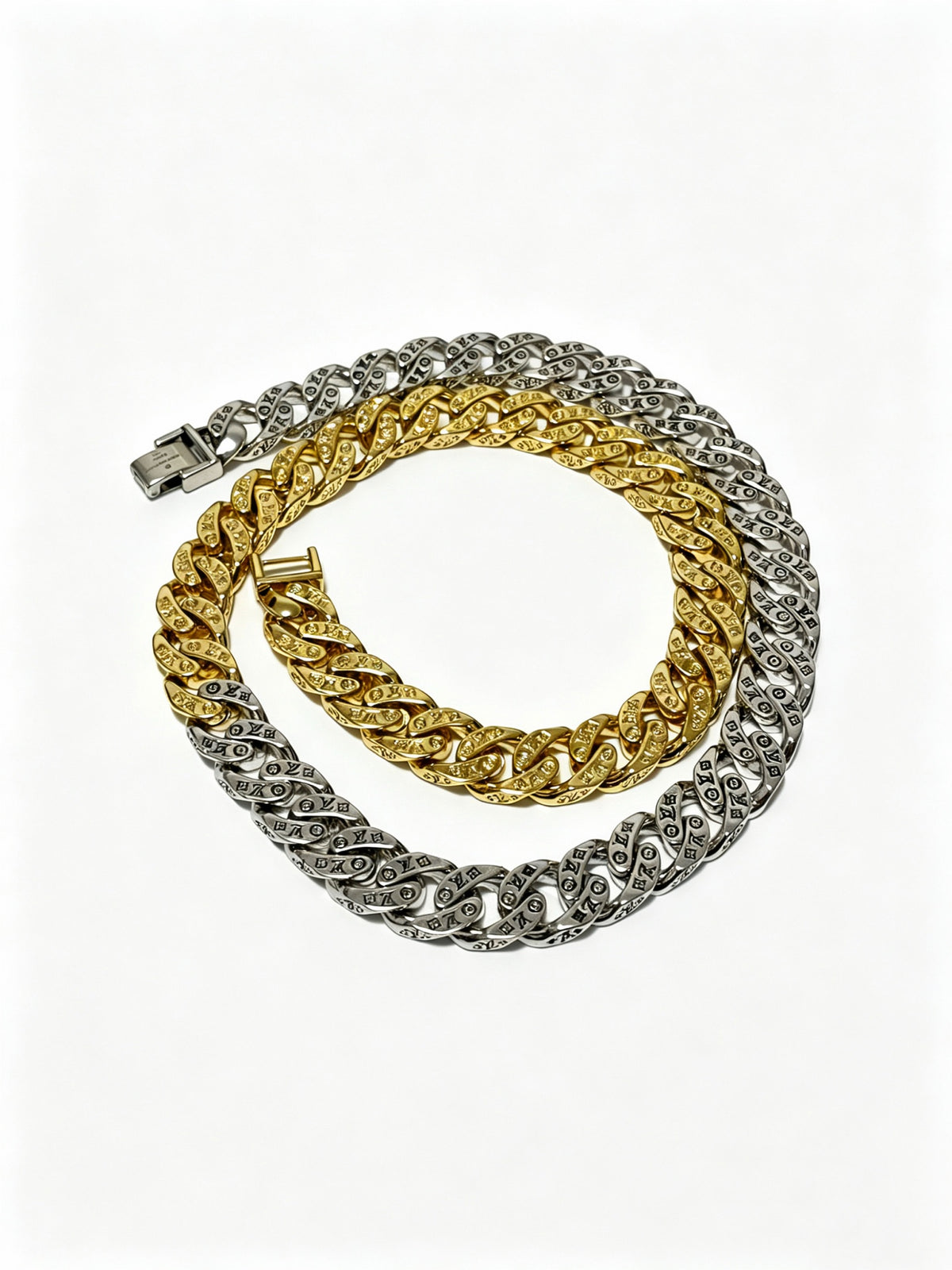 Louis Vuitton Silver-Tone Antiqued Chain Necklace - album image 4