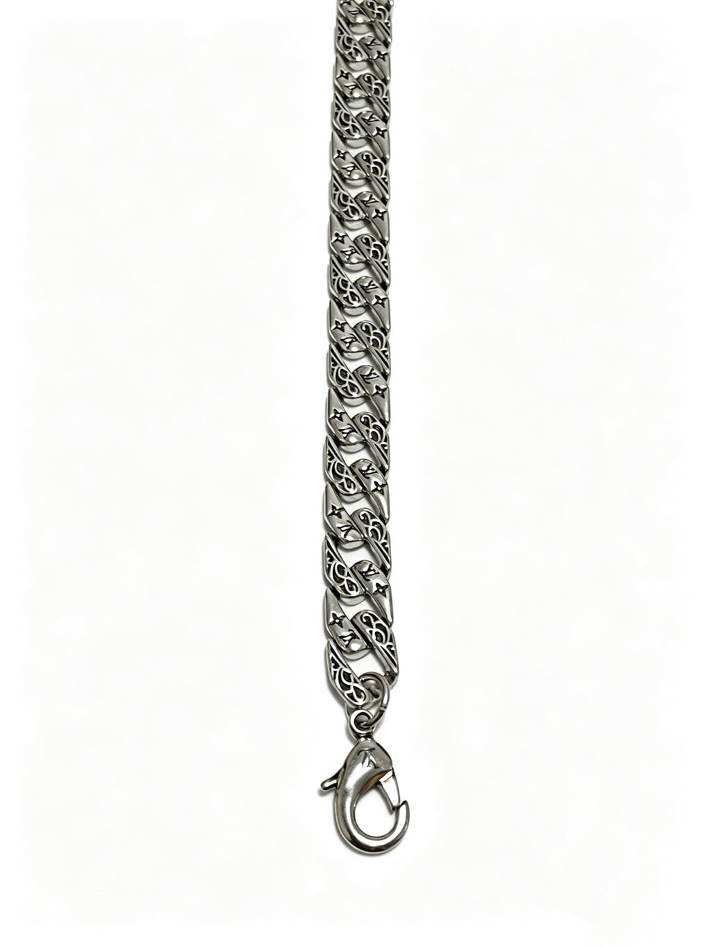 Louis Vuitton Silver-Tone Antiqued Chain Necklace - album image 3