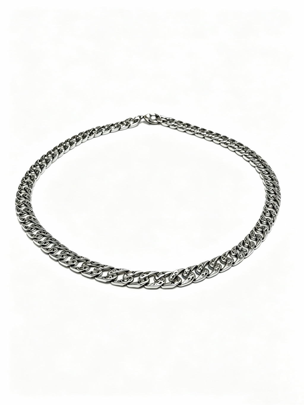 Louis Vuitton Silver-Tone Antiqued Chain Necklace - album image 1
