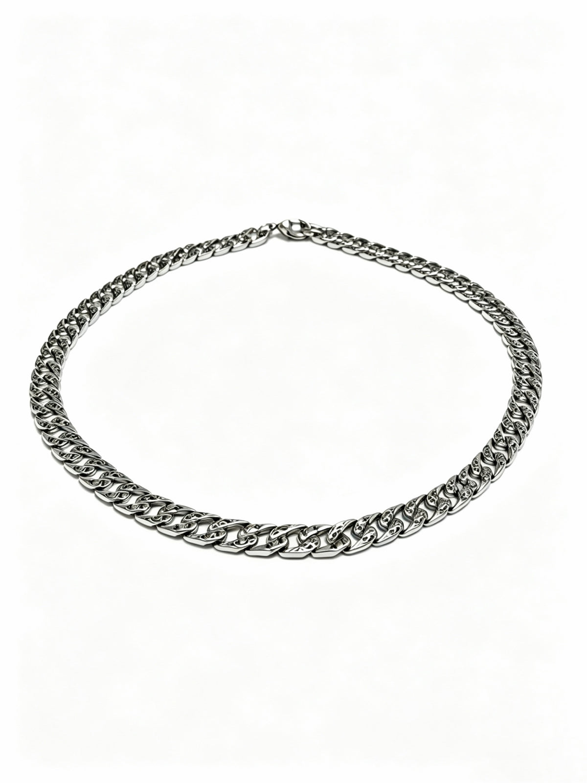 Louis Vuitton Silver-Tone Antiqued Chain Necklace - album image 1
