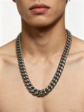 Louis Vuitton Silver-Tone Antiqued Chain Necklace - album image 1