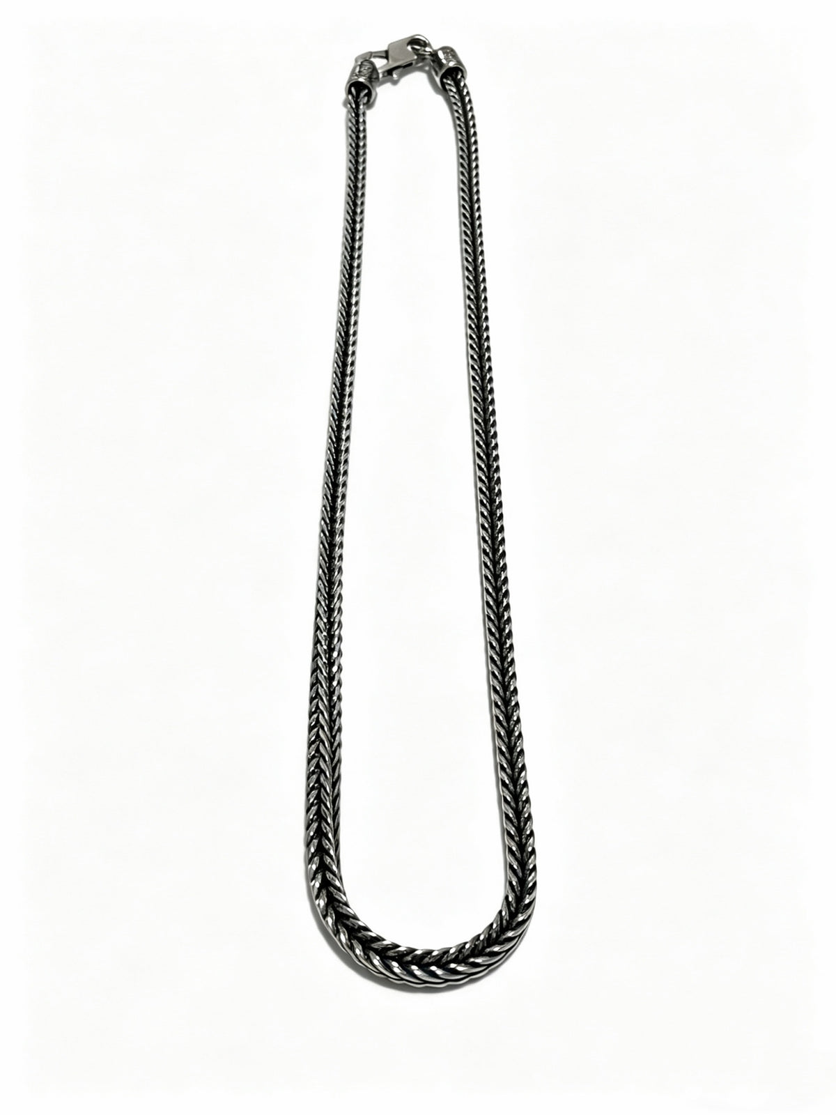 Louis Vuitton Silver-Tone Antiqued Chain Necklace - album image 1