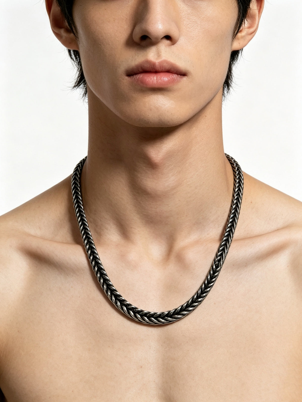 Louis Vuitton Silver-Tone Antiqued Chain Necklace - album image 8